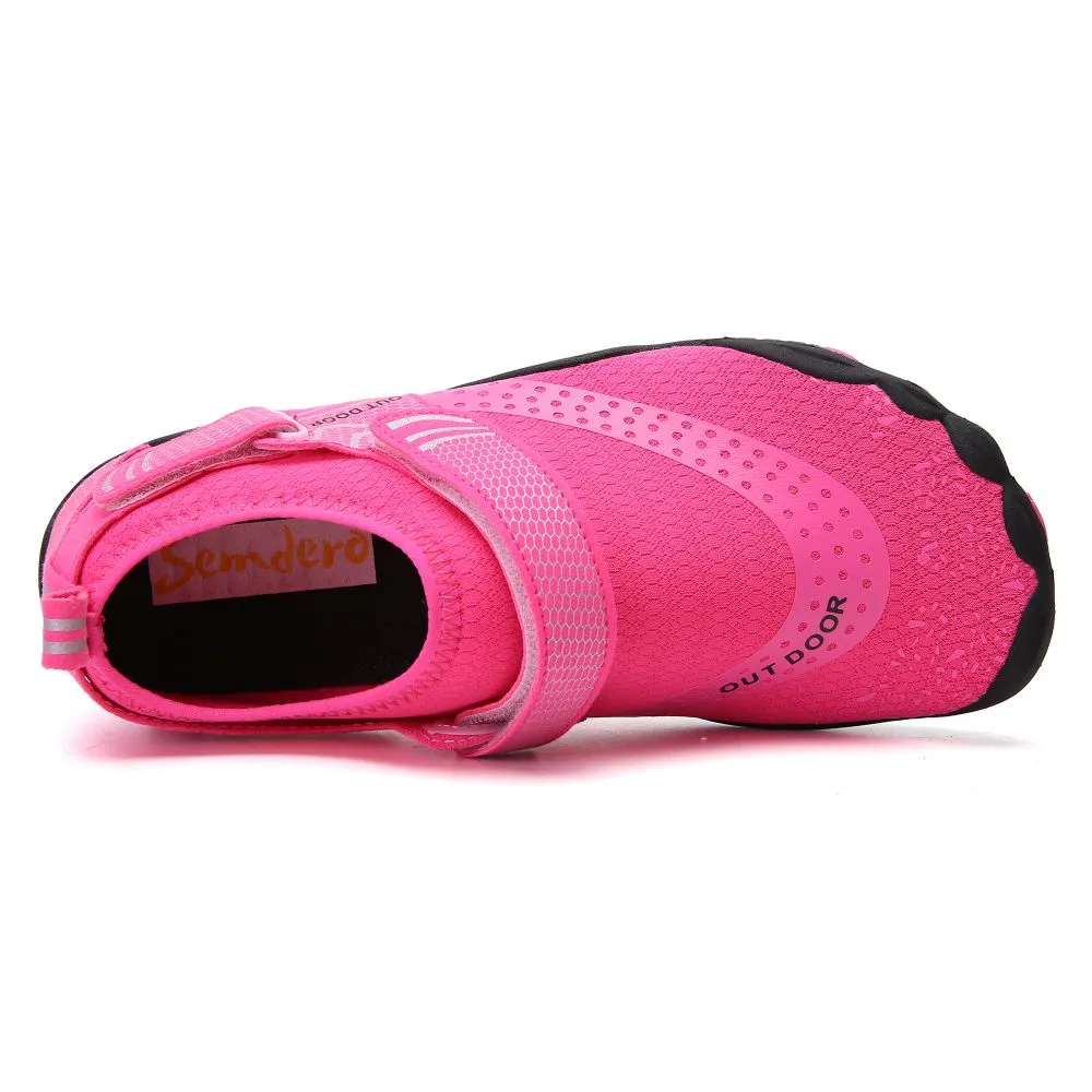 Women’s Water Shoes Barefoot Quick Dry Aqua Sports - Pink Size EU37 = US4