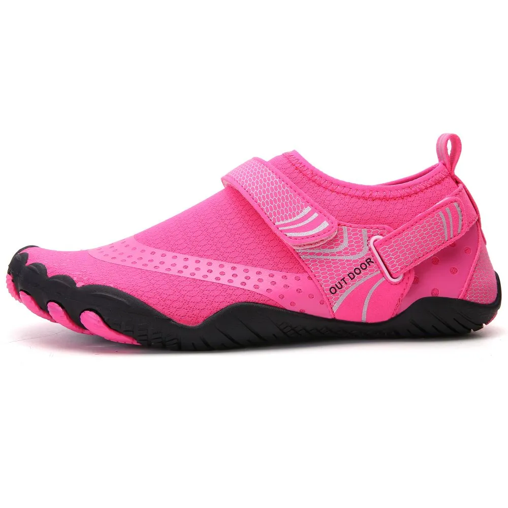 Women’s Water Shoes Barefoot Quick Dry Aqua Sports - Pink Size EU37 = US4