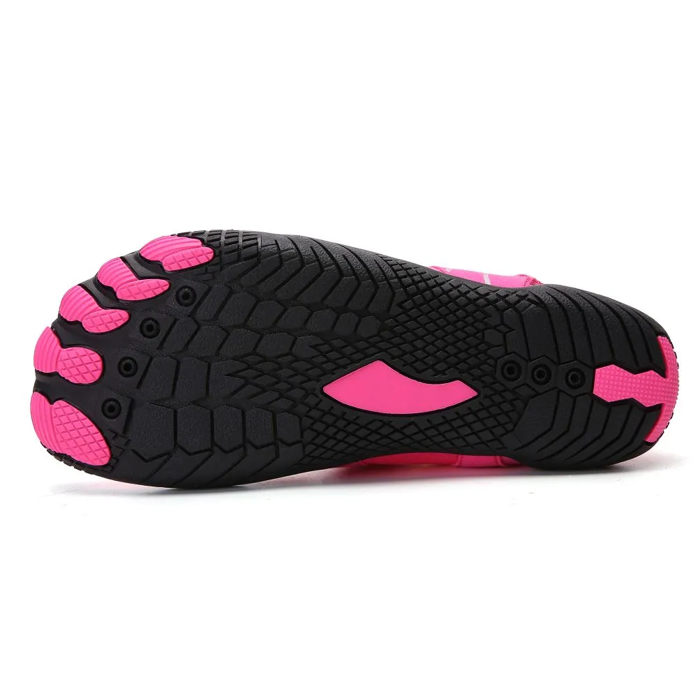 Women’s Water Shoes Barefoot Quick Dry Aqua Sports - Pink Size EU37 = US4