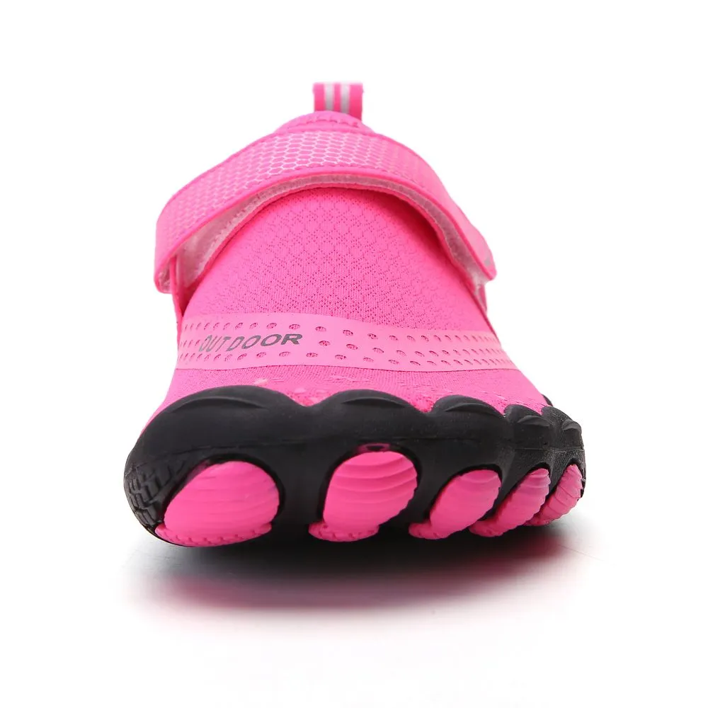 Women’s Water Shoes Barefoot Quick Dry Aqua Sports - Pink Size EU37 = US4